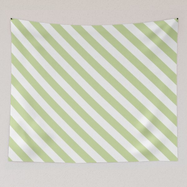 Item preview, Soft Green  Diagonal Stripes  designed and sold by Amal20.