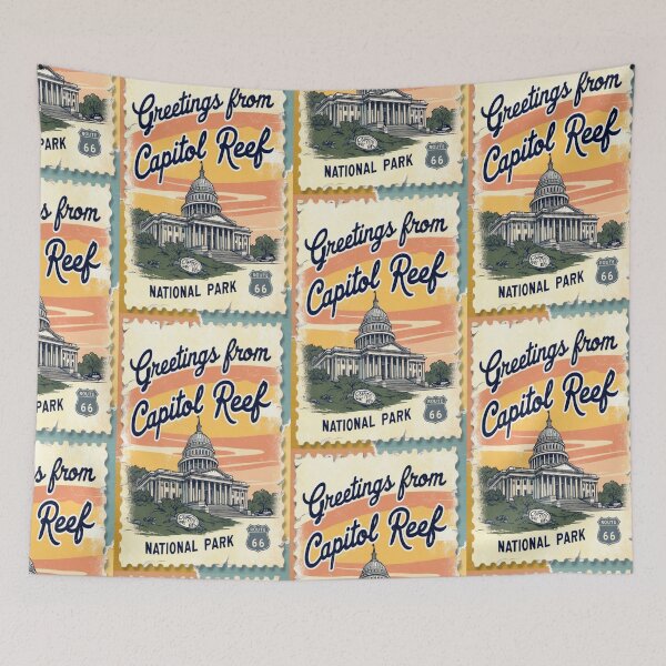 Item preview, Capitol Reef National Park Postcard Vintage Retro Travel Vintage designed and sold by TravelPostcardGems.