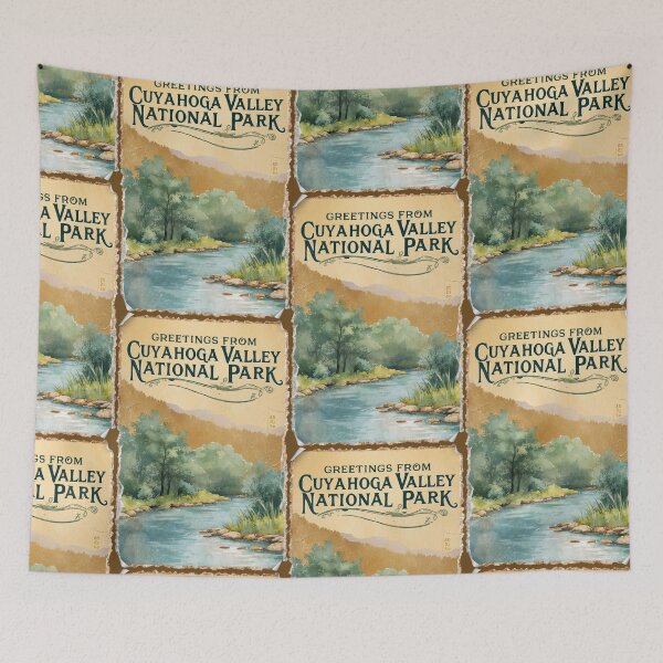 Item preview, Cuyahoga Valley National Park Postcard Vintage Retro Travel Vintage designed and sold by TravelPostcardGems.