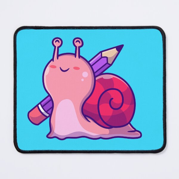 Item preview, Cute Snail Holding Pencil Cartoon Vector Icon designed and sold by hjian8219.