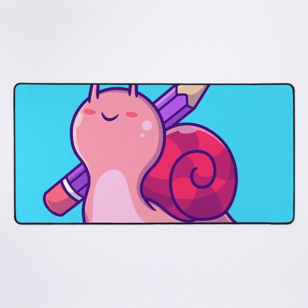 Item preview, Cute Snail Holding Pencil Cartoon Vector Icon designed and sold by hjian8219.