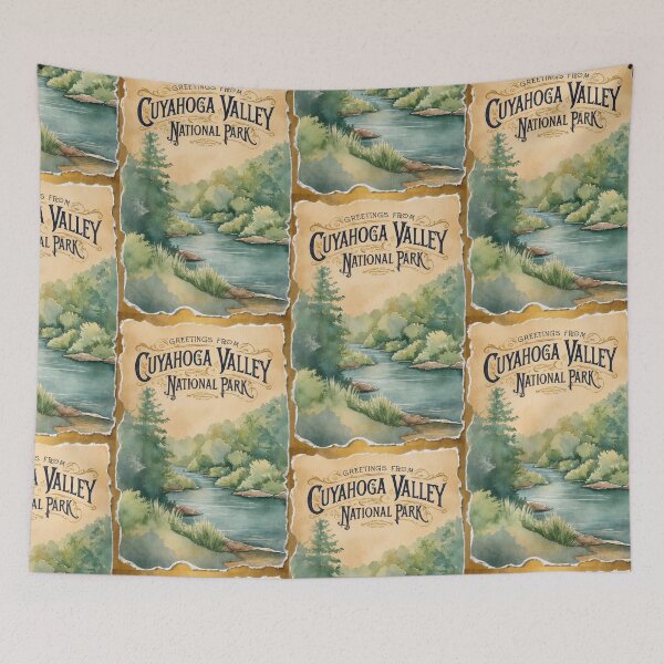 Item preview, Cuyahoga Valley National Park Postcard Vintage Retro Travel Vintage designed and sold by TravelPostcardGems.