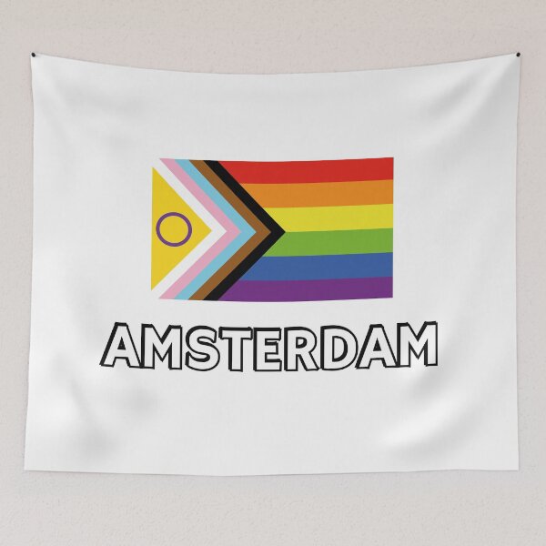 Item preview, Intersex Inclusive Pride Progress Flag Amsterdam designed and sold by Inspirationmotivation.