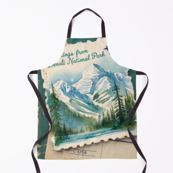Item preview, Denali National Park Postcard Vintage Retro Travel Vintage designed and sold by TravelPostcardGems.