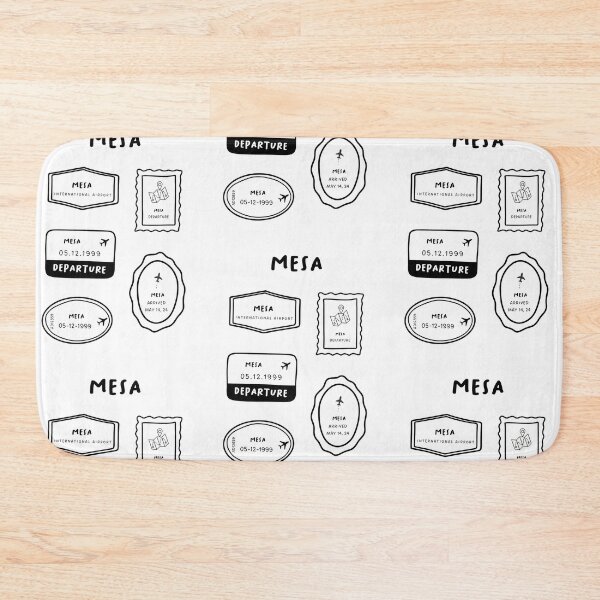 Item preview, Mesa - Travel Stamp Collection | Minimalist Design | Black and White designed and sold by RM-Journey.