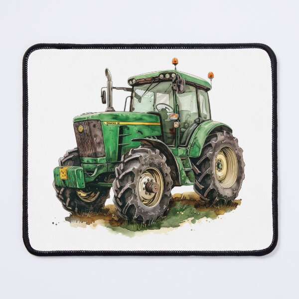 Item preview, green Farm Tractor designed and sold by PandaKunst.
