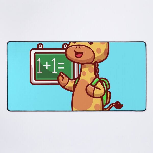 Item preview, Cute Giraffe Student with Chalkboard and Backpack Cartoon Vector Icon designed and sold by hjian8219.