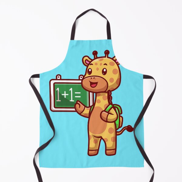 Item preview, Cute Giraffe Student with Chalkboard and Backpack Cartoon Vector Icon designed and sold by hjian8219.