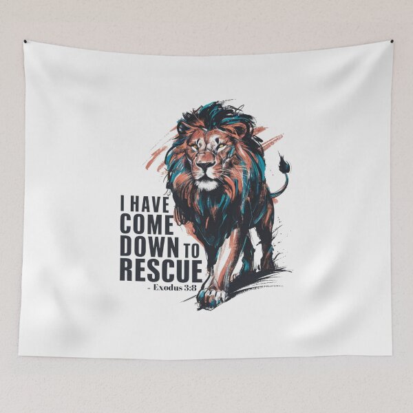 Item preview, I Have Come Down to Rescue, Exodus 3:8 designed and sold by Faithloveshop.