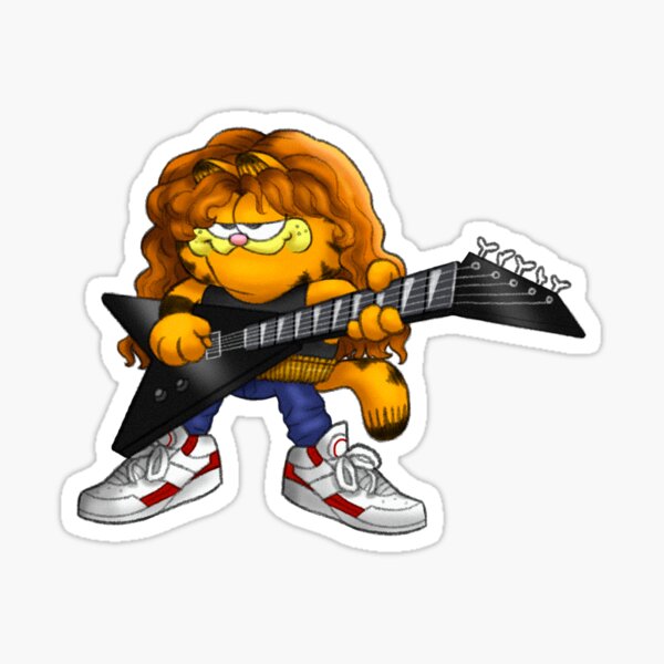 Item preview, dave mustaine garfield designed and sold by metalskyy.