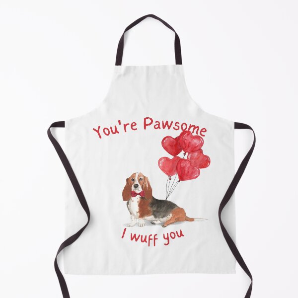 Item preview, Basset Hound Dog My Valentine designed and sold by beastieboutique.