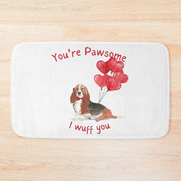Item preview, Basset Hound Dog My Valentine  designed and sold by beastieboutique.