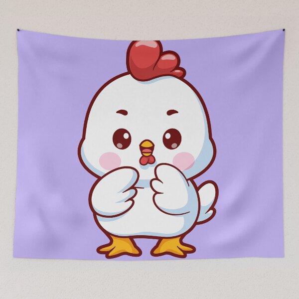 Item preview, Cute Chicken Standing Cartoon Vector Icon designed and sold by hjian8219.