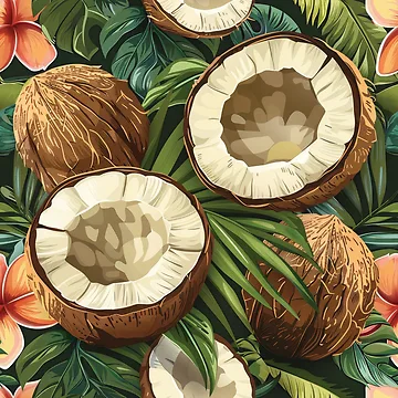 Artwork thumbnail, Coconuts III by PatternCabinet-