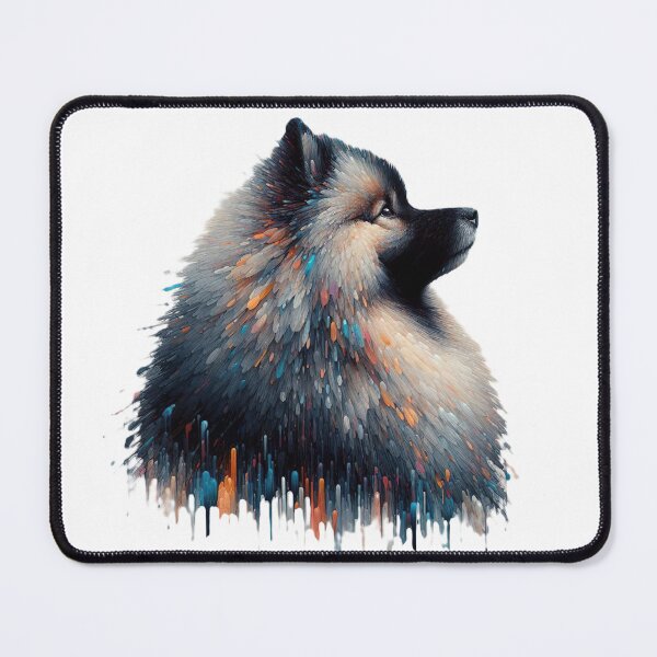 Item preview, Keeshond's Chromatic Contemplation - Expressive Dog Portrait designed and sold by Woof-n-Wear.