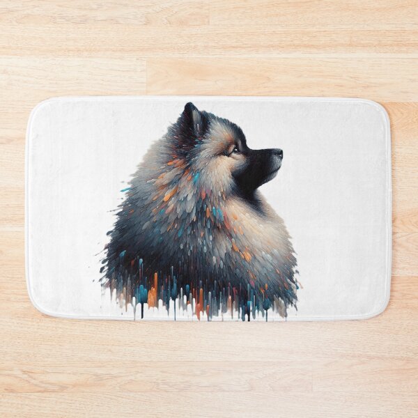 Item preview, Keeshond's Chromatic Contemplation - Expressive Dog Portrait designed and sold by Woof-n-Wear.