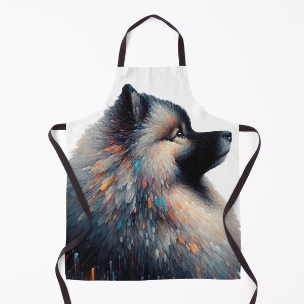 Item preview, Keeshond's Chromatic Contemplation - Expressive Dog Portrait designed and sold by Woof-n-Wear.
