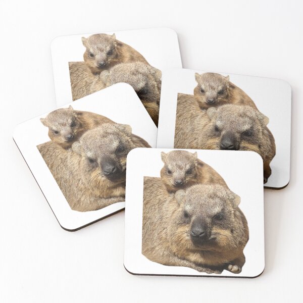 Item preview, Mom and baby rock hyrax  designed and sold by SillyLittleSnek.