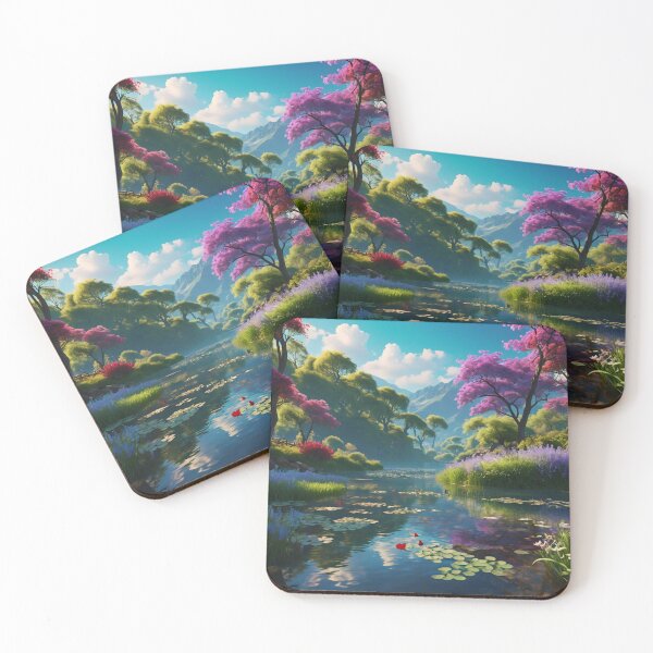 Item preview, River with Purple Flowers designed and sold by SublimeMusings.