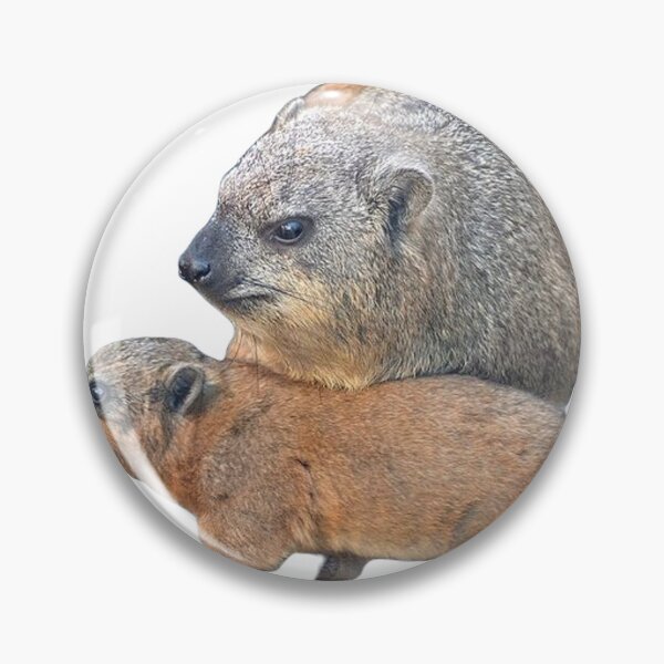 Item preview, Cute mom and baby rock hyrax walking designed and sold by SillyLittleSnek.