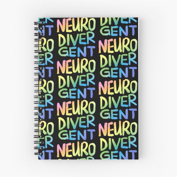 Item preview, Neurodivergent (Pastel Rainbow Text) designed and sold by JillPillDesign.