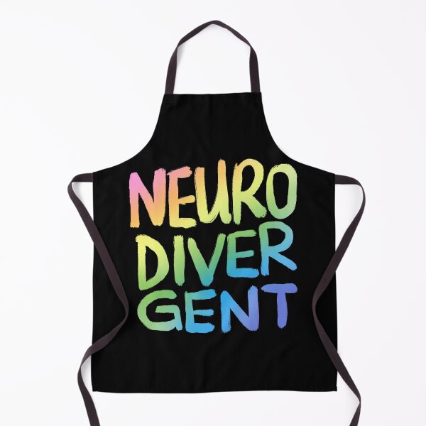 Item preview, Neurodivergent (Pastel Rainbow Text) designed and sold by JillPillDesign.