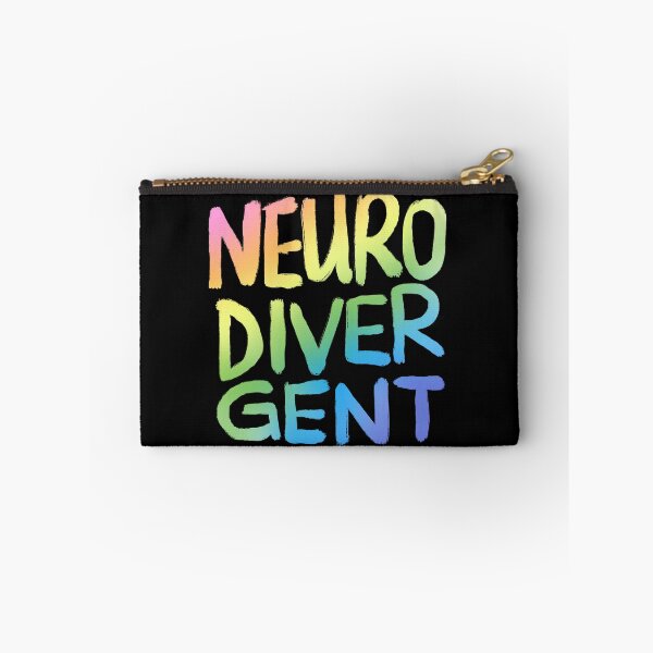 Item preview, Neurodivergent (Pastel Rainbow Text) designed and sold by JillPillDesign.