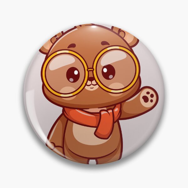 Item preview, Cute Bear Waving Hand in Winter Cartoon Vector Icon designed and sold by hjian8219.