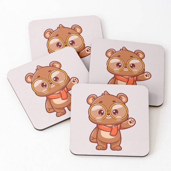 Item preview, Cute Bear Waving Hand in Winter Cartoon Vector Icon designed and sold by hjian8219.