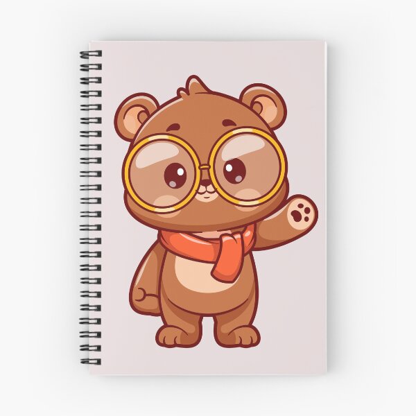 Item preview, Cute Bear Waving Hand in Winter Cartoon Vector Icon designed and sold by hjian8219.