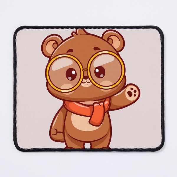 Item preview, Cute Bear Waving Hand in Winter Cartoon Vector Icon designed and sold by hjian8219.