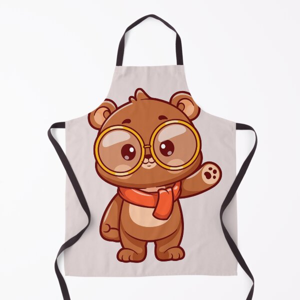 Item preview, Cute Bear Waving Hand in Winter Cartoon Vector Icon designed and sold by hjian8219.