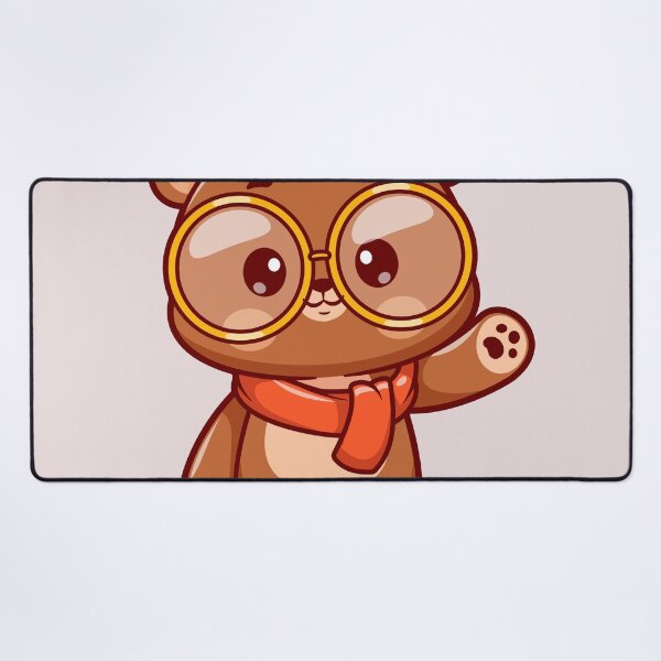 Item preview, Cute Bear Waving Hand in Winter Cartoon Vector Icon designed and sold by hjian8219.