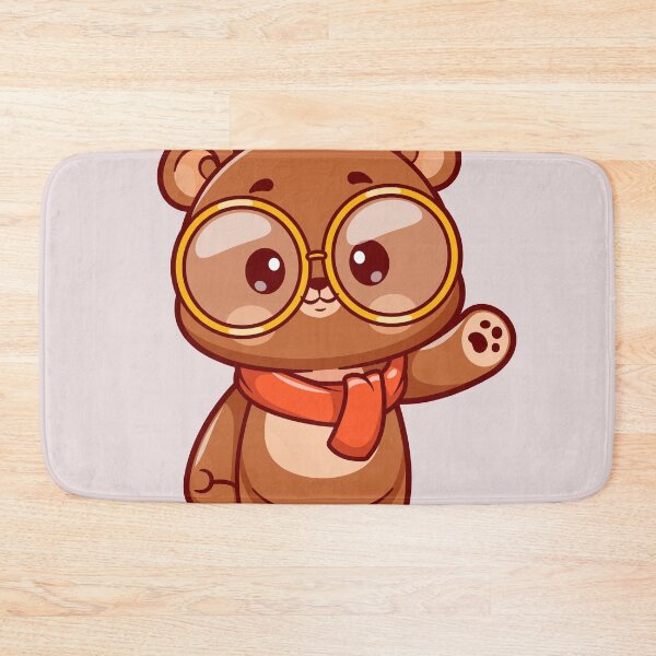 Item preview, Cute Bear Waving Hand in Winter Cartoon Vector Icon designed and sold by hjian8219.