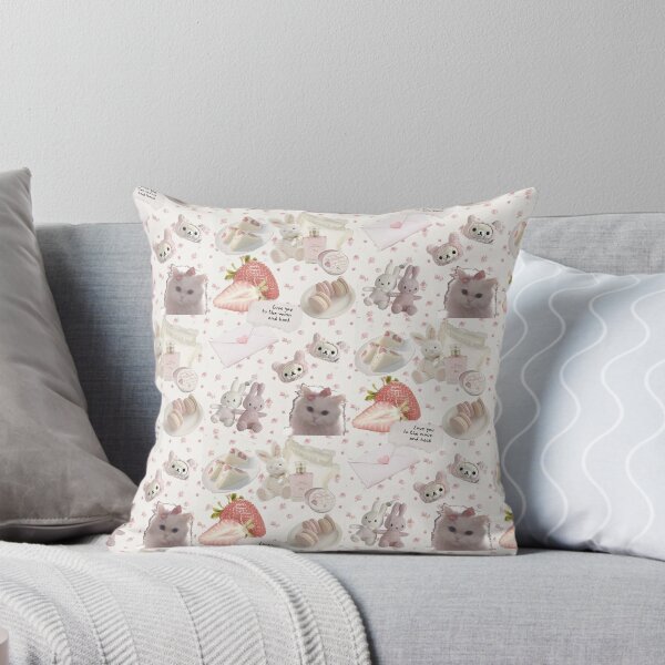 Item preview, Coquette Pink Ribbon Bunny Collage designed and sold by flwrblvsh.