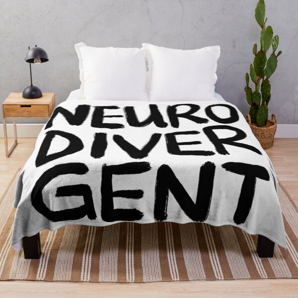 Item preview, Neurodivergent (Black Text) designed and sold by JillPillDesign.