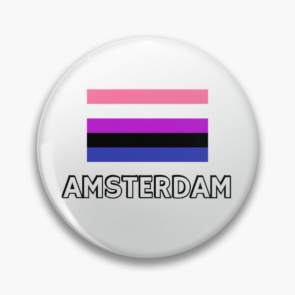 Item preview, Genderfluid Pride Flag Amsterdam designed and sold by Inspirationmotivation.