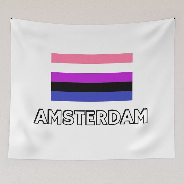 Item preview, Genderfluid Pride Flag Amsterdam designed and sold by Inspirationmotivation.