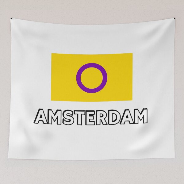 Item preview, Intersex Pride Flag Amsterdam designed and sold by Inspirationmotivation.