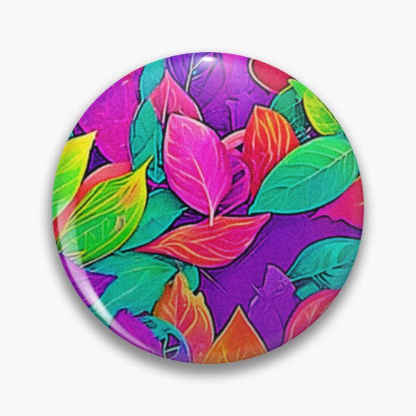 Item preview, Neon Leaves: Cartoon Flow designed and sold by Health And Fitness Posts e-Store.
