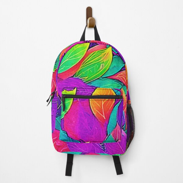 Item preview, Neon Leaves: Cartoon Flow designed and sold by Health And Fitness Posts e-Store.