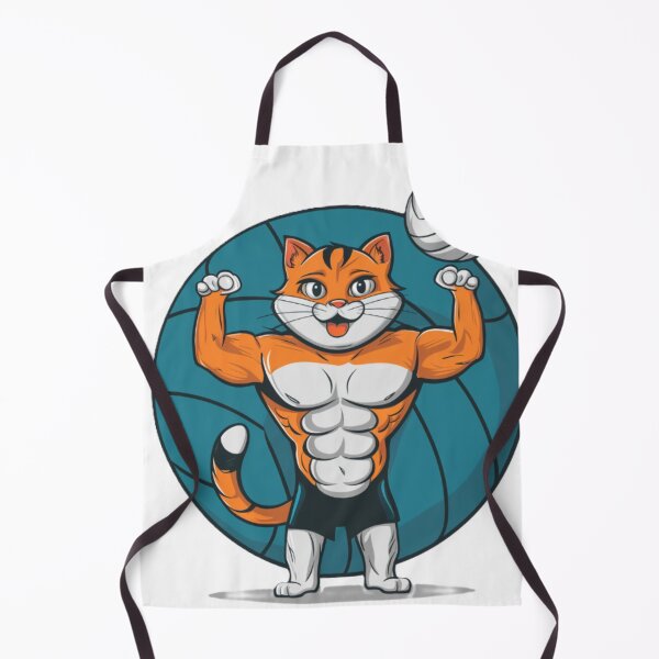 Item preview, volleyball cat designed and sold by LahdilART.