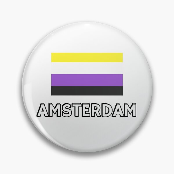 Item preview, Non Binary Pride Flag Amsterdam designed and sold by Inspirationmotivation.