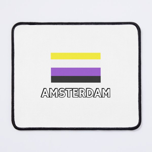 Item preview, Non Binary Pride Flag Amsterdam designed and sold by Inspirationmotivation.