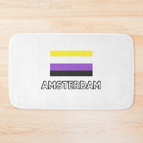 Item preview, Non Binary Pride Flag Amsterdam designed and sold by Inspirationmotivation.