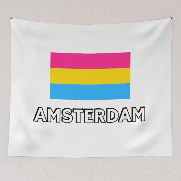 Item preview, Pan Pride Flag Amsterdam designed and sold by Inspirationmotivation.
