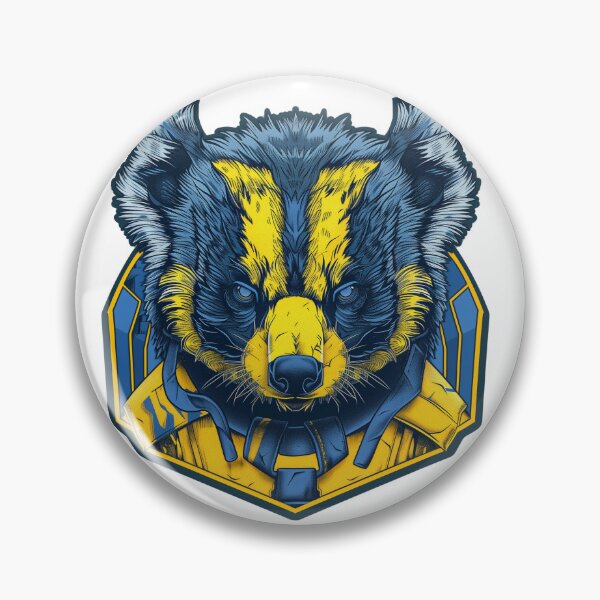 Artikelvorschau, Ukrainischer Honigdachs: BLAU GELB entladen entworfen und verkauft von Zen Candy 3000 Travis Nicholas Zariwny.
