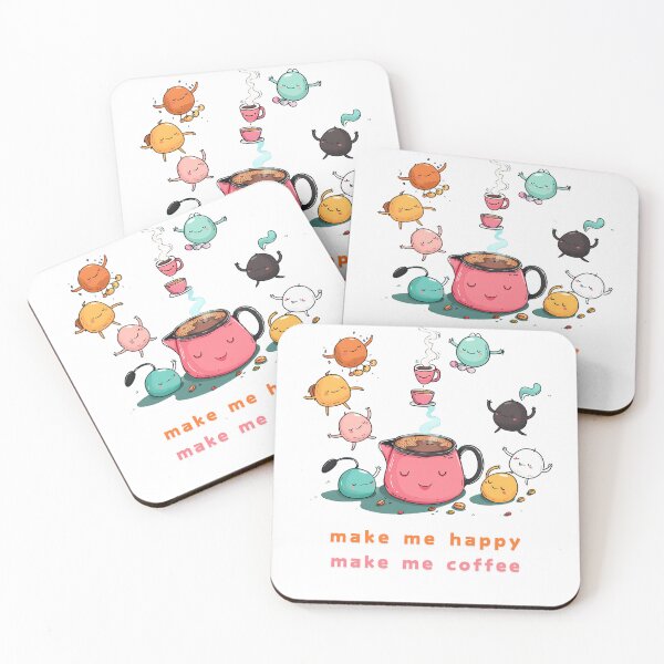 Item preview, Make Me Happy, Make Me Coffee designed and sold by jubileejungle.