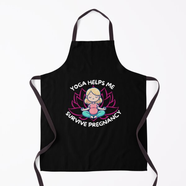 Item preview, Yoga Helps Me Survive Pregnancy designed and sold by DivineMovement.