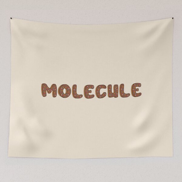 Item preview, molecule Word Shaped Like Chocolate Donuts  designed and sold by ITCHAWAWAA.